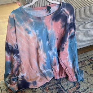 Wild Fable Tie-Dye Sweatshirt - Pink and Blue